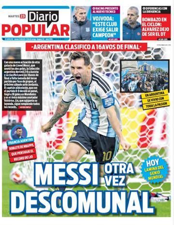 Los diarios del mundo, a los pies de un Messi eterno