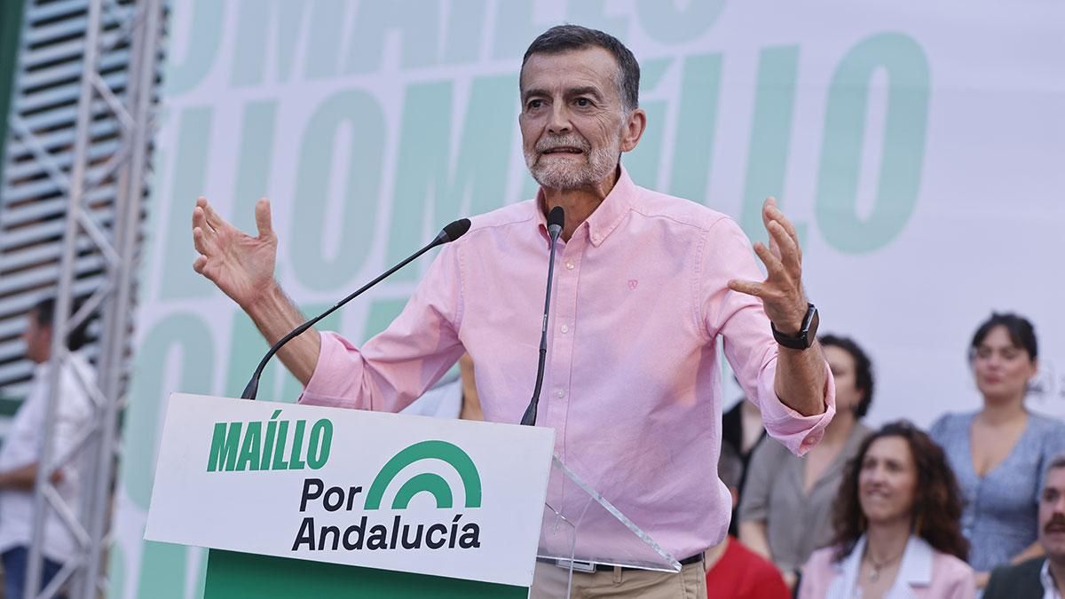 Mitin de Por Andalucía en la plaza de la Juventud de Córdoba