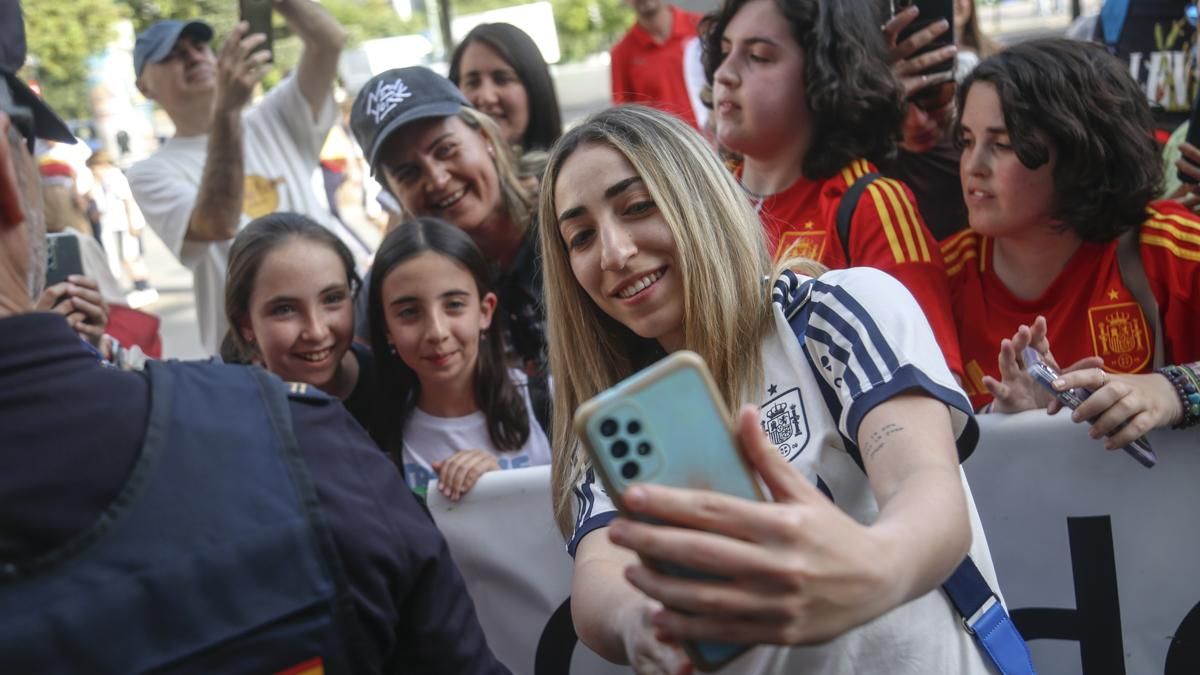 Llegada a Córdoba de la Selección Española de Fútbol Femenina
