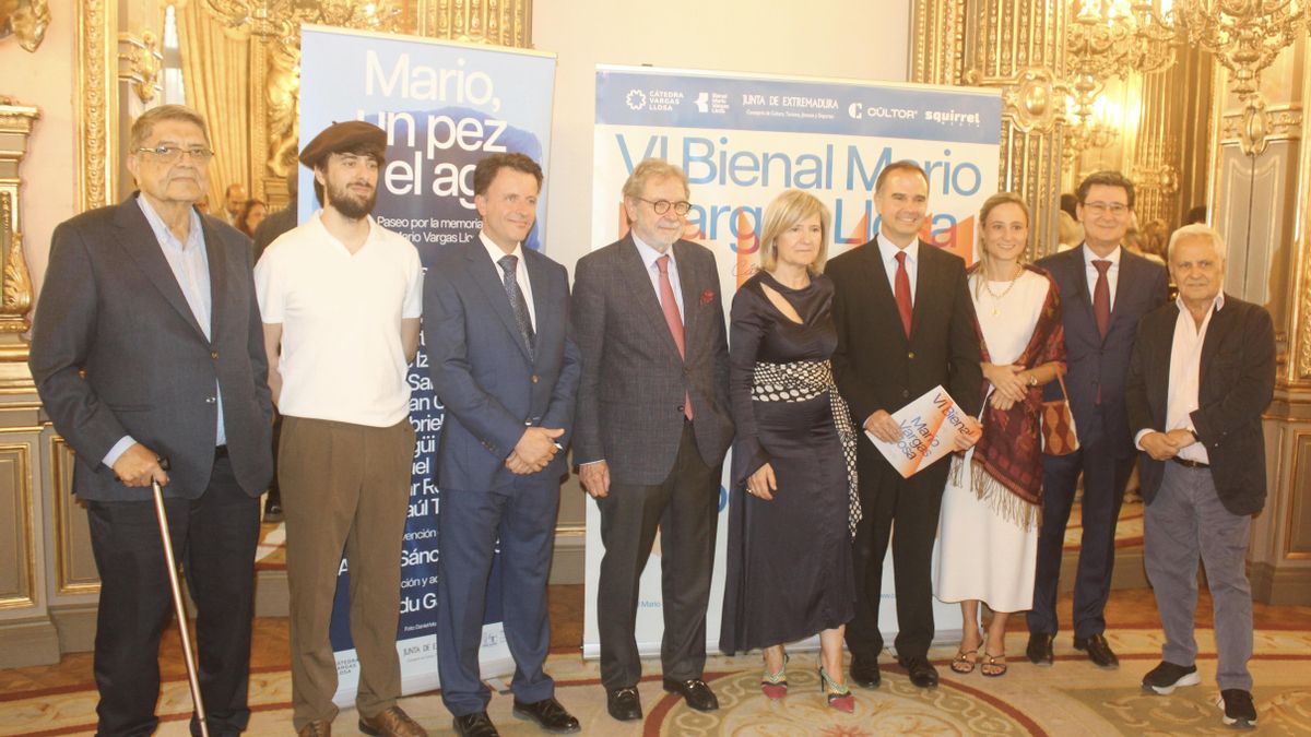 Imagen de la presentación en Madrid de la VI Bienal Mario Vargas Llosa