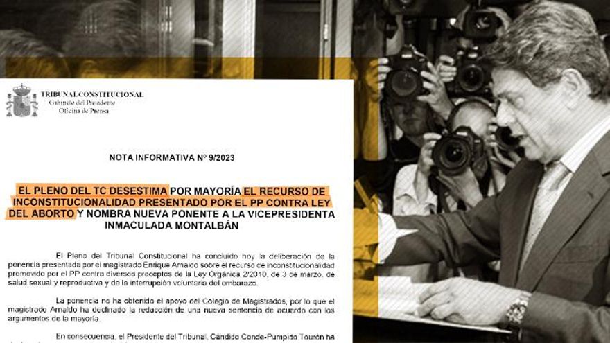 El PP encara la derrota definitiva en su lucha judicial contra el derecho al aborto