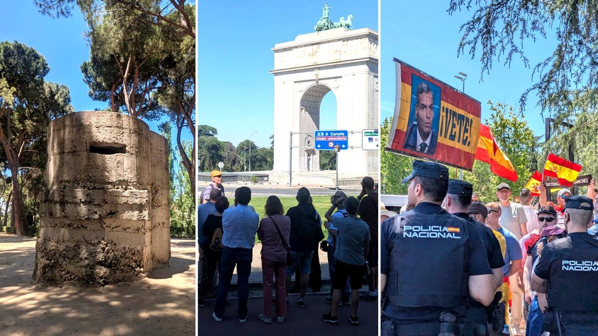 Un paseo por la batalla de Madrid: desde las viejas trincheras de la Guerra Civil hasta unas rojigualdas que aún dividen