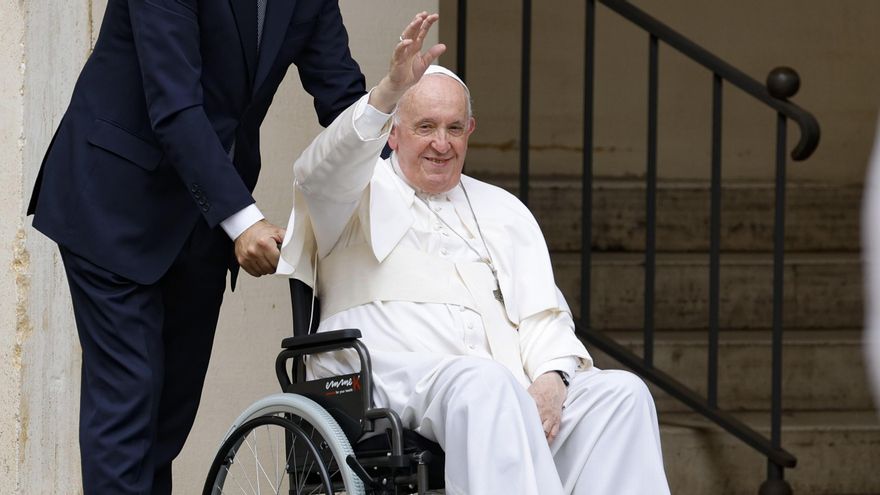 El papa Francisco este sábado en el Vaticano. EFE/EPA/FABIO FRUSTACI