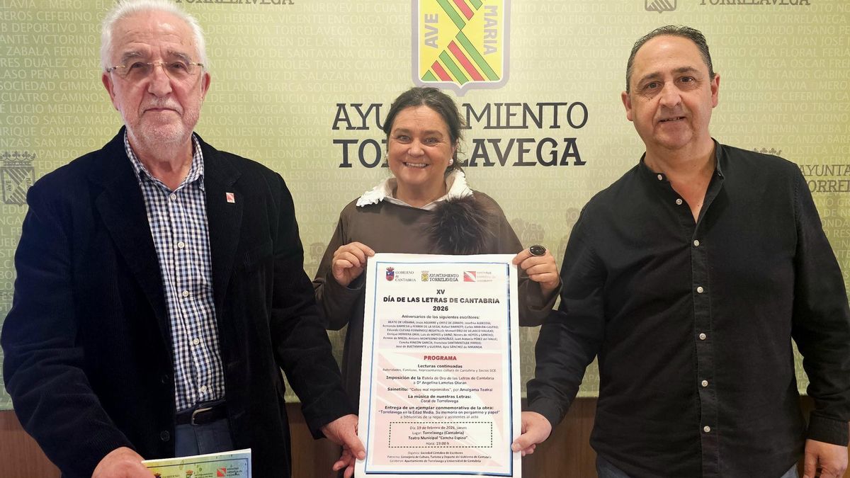 Torrelavega acoge el 19 de febrero el acto por el Día de las Letras de Cantabria