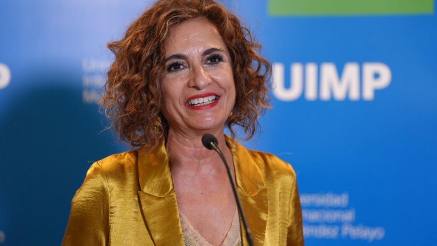 La vicepresidenta primera del Gobierno y ministra de Hacienda, María Jesús Montero.