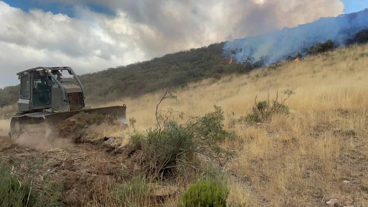 La Brigada Guzmán el Bueno X lucha contra el fuego en Castilla y León, en imágenes
