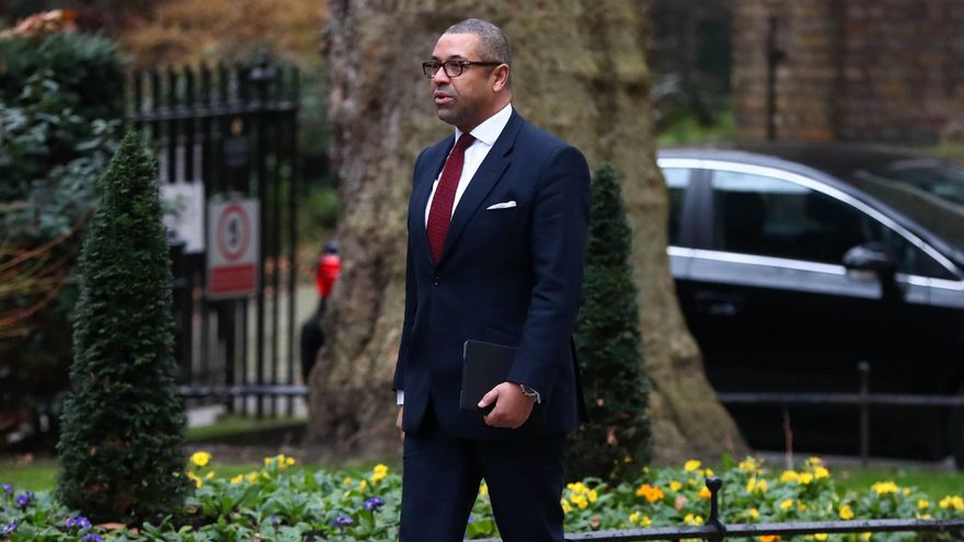 El secretario de Estado británico para Oriente Medio, James Cleverly. EFE/Neil Hall/Archivo