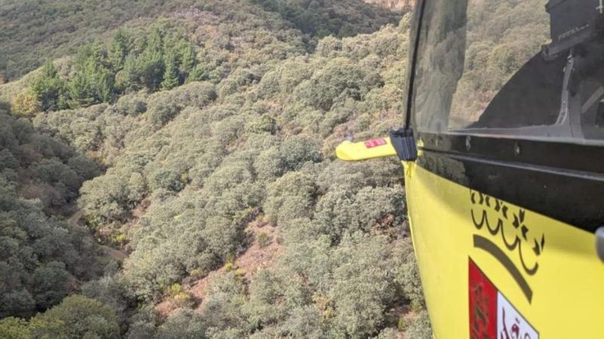 Rescatado en helicóptero un ciclista herido tras caerse cerca de una cantera en Toral de los Vados