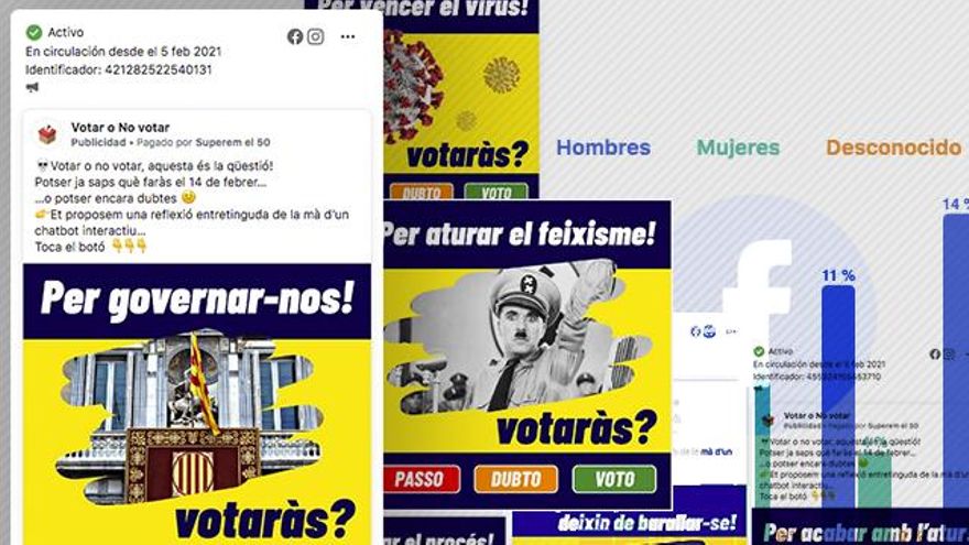 Un antiguo colaborador de Puigdemont paga publicidad opaca en Facebook para pedir el voto independentista el 14F