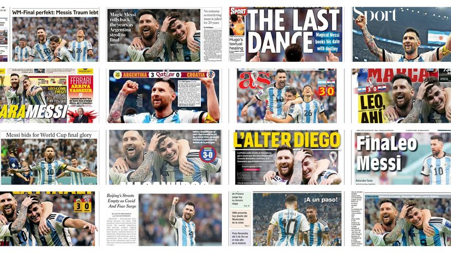 Messi, Julián y la Scaloneta dominan las tapas de los diarios del mundo