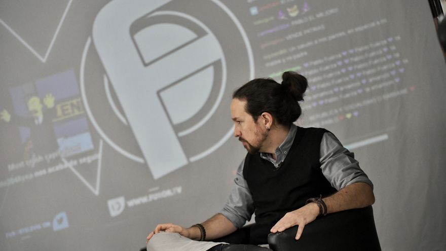 El vicepresidente segundo, Pablo Iglesias, durante la entrevista en Furor TV.