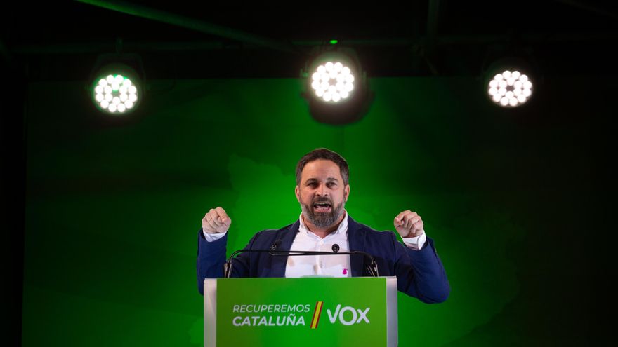 El presidente de Vox, Santiago Abascal