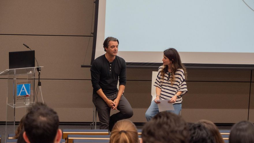 El productor Cristóbal García en Uneatlantico