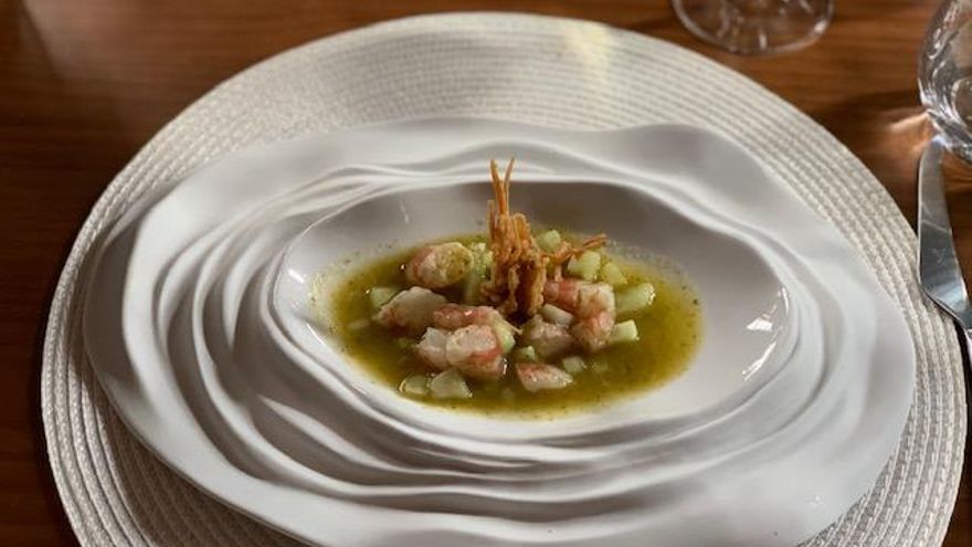 Aguachile de gambón.