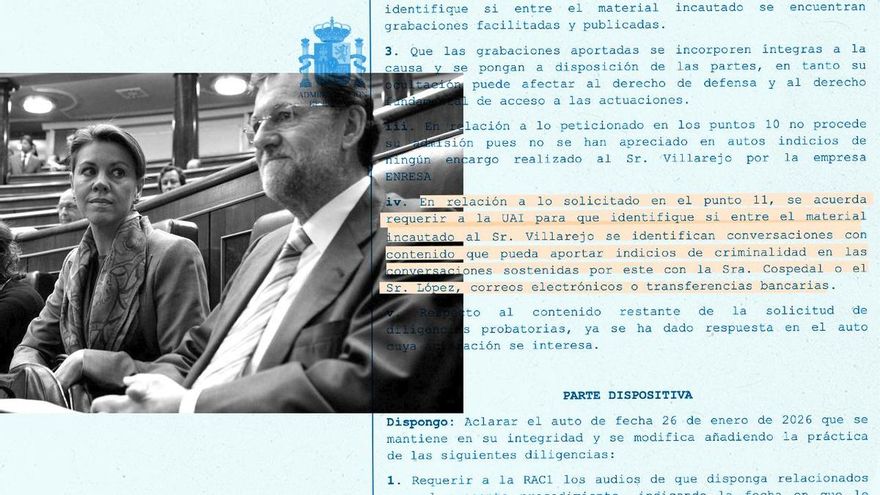 El juez encarga a Asuntos Internos volver sobre la pista de Rajoy y Cospedal y recuperar audios en Kitchen