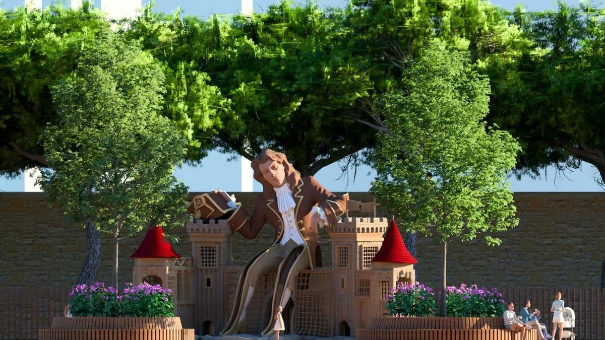 El Gulliver lil·liputenc: Catalá presenta per al Jardí del Túria un nou parc infantil trenta vegades més menut que l'original