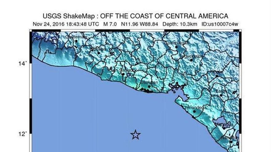 Un terremoto de magnitud 7,2 sacude Centroamérica y genera riesgo de tsunami