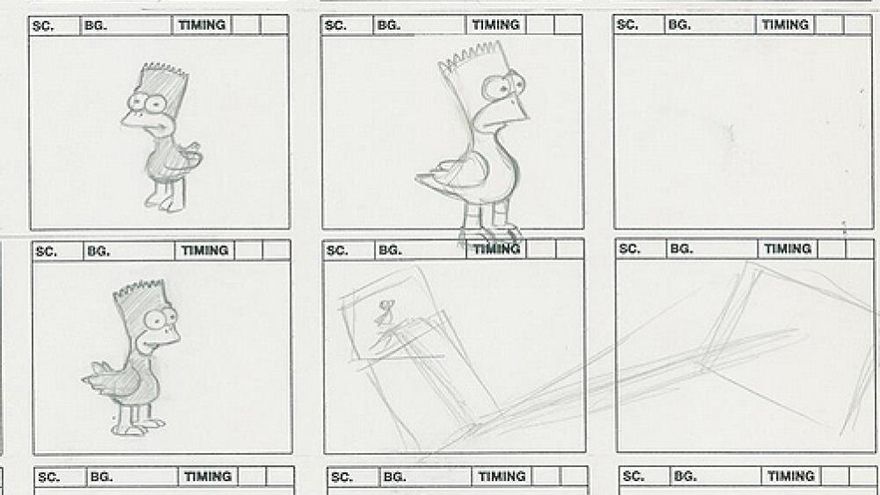 Boceto de 'Los Simpson'