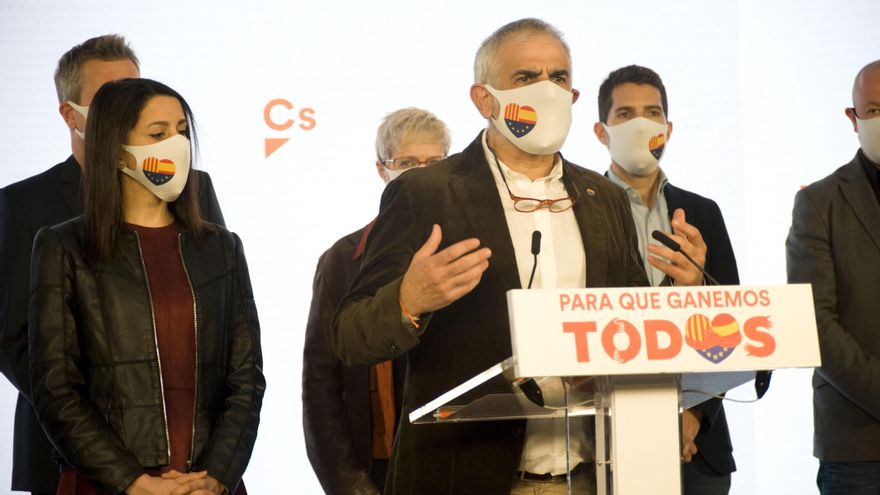 El candidato de Cs a la Presidencia de la Generalitat, Carlos Carrizosa