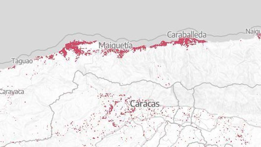 Vista de las localidades más afectadas por el terremoto.