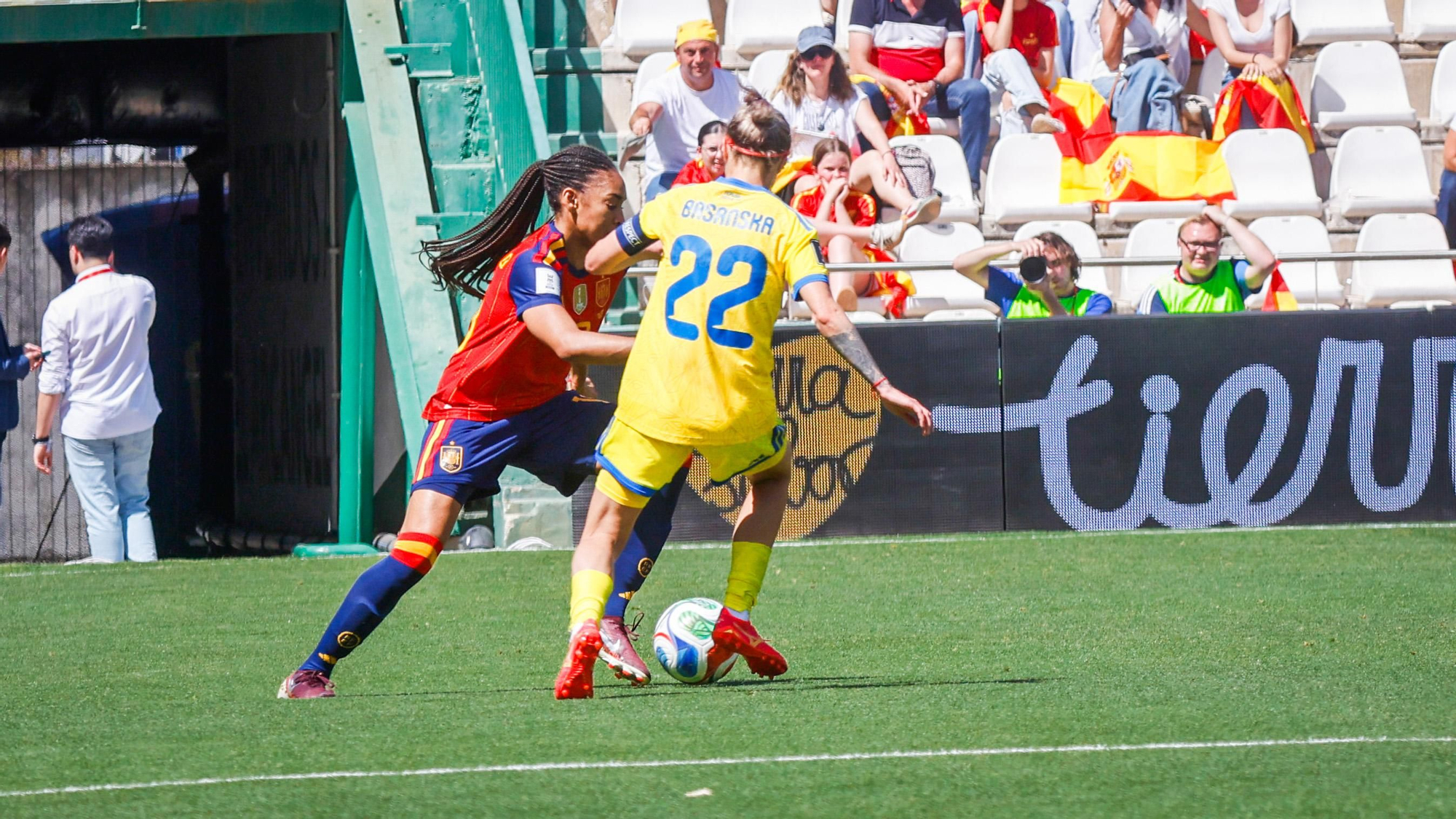 El partido de la selección femenina España - Ucrania