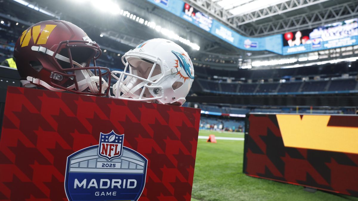 El estadio Santiago Bernabéu antes del encuentro de la NFL en noviembre de 2025.