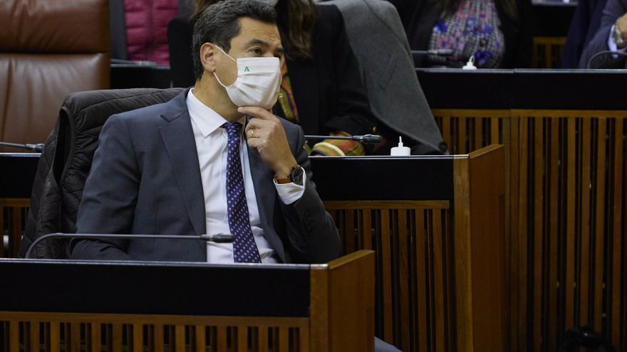 Moreno repudia a sus socios tras bloquearle el Presupuesto andaluz e inaugura "la pinza Vox-PSOE"