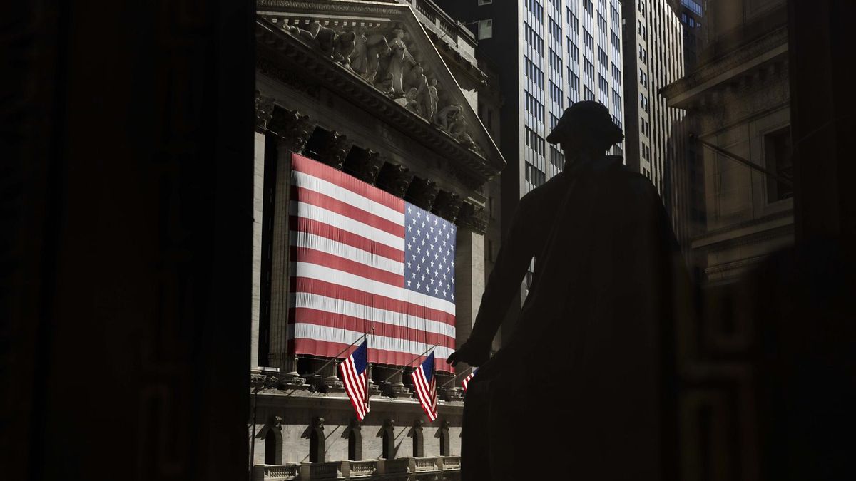 Fotografía de reflejo de la Bolsa de Nueva York.