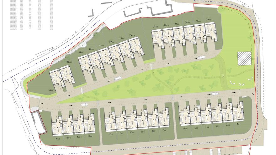 El BIC de la Torre de Alvarado en Heras ha quedado integrado en una urbanización de 30 chalets