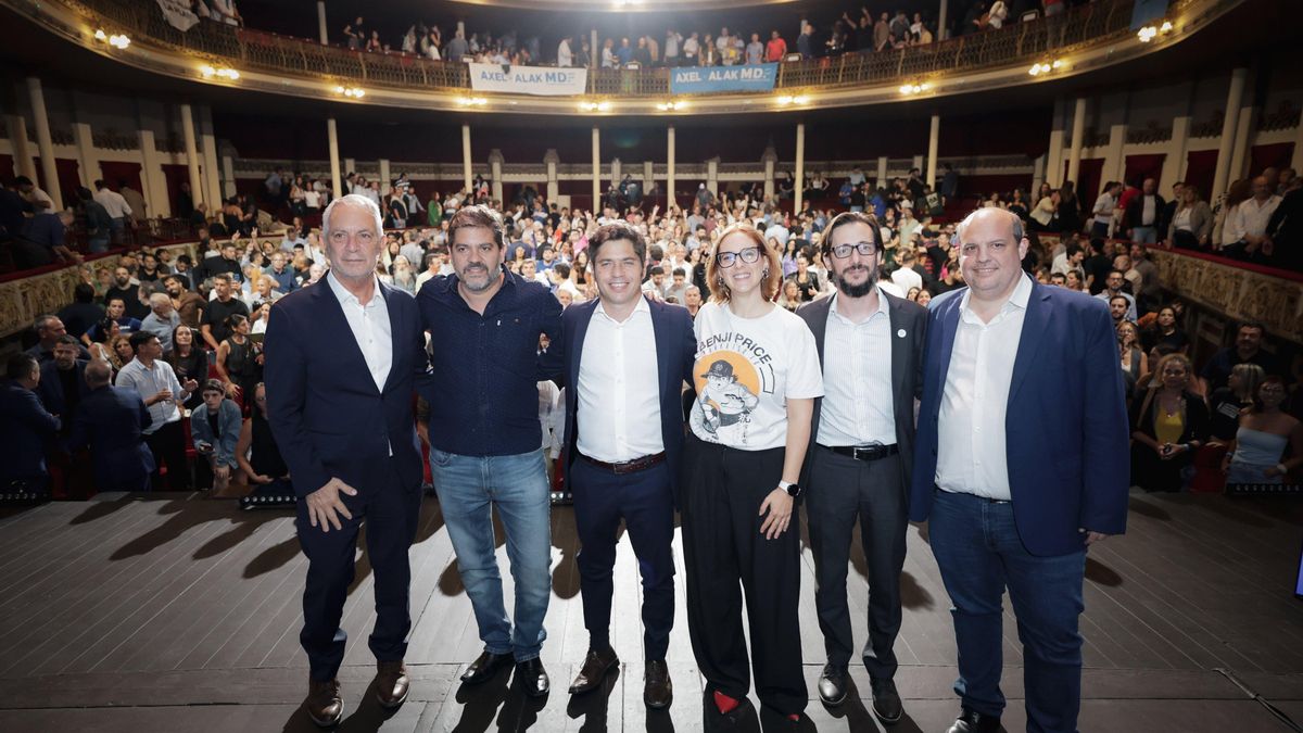 Axel Kicillof durante el lanzamiento del Centro de Estudios Derecho al Futuro en La plata