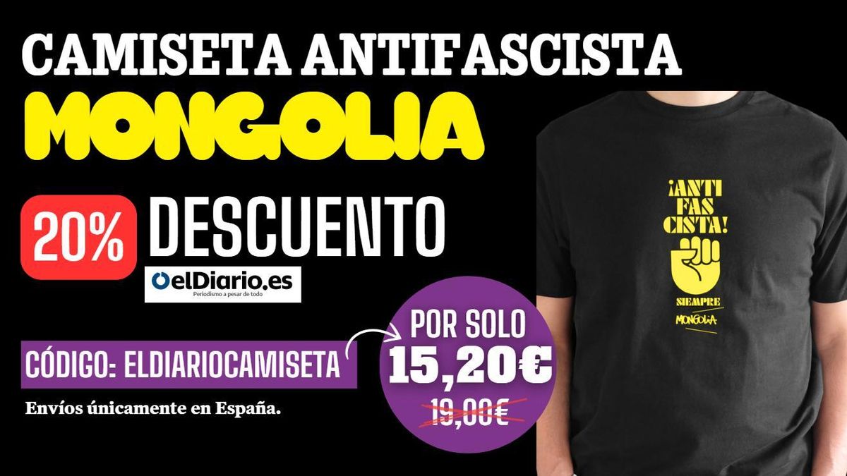 Ponte la camiseta antifascista de Mongolia... con descuento