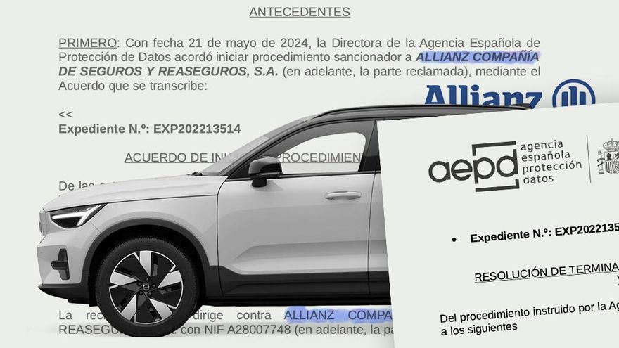 200.000 euros de multa a Allianz por filtrar la póliza del coche a una mujer, que usó como prueba contra su exmarido