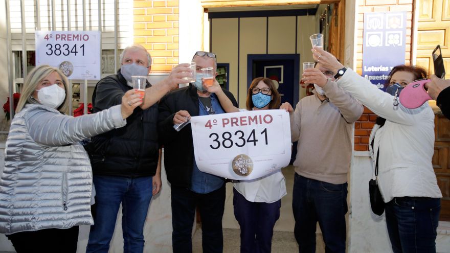 El número 38.341, segundo de los cuartos premios del Sorteo de Navidad