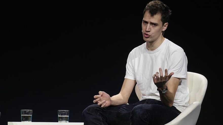 El CEO de Mistral, Arthur Mensch, en el Mobile World Congress (MWC) de este año