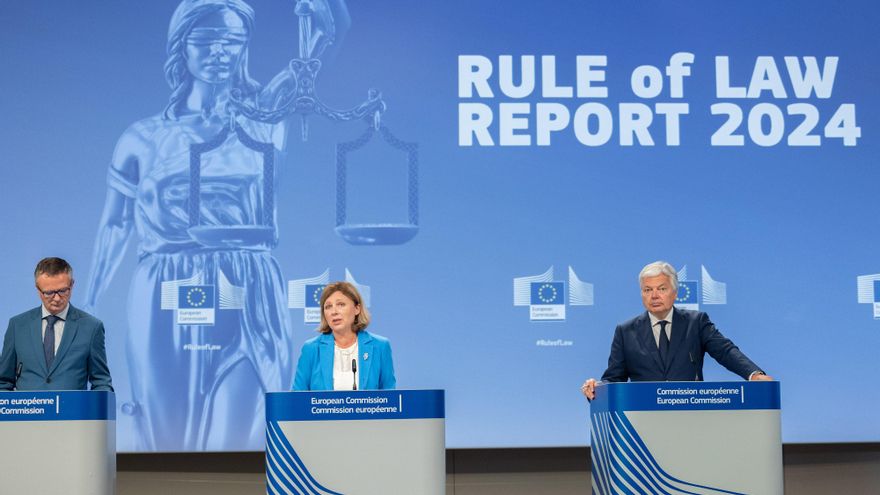 Bruselas pasa de puntillas por la amnistía en su informe sobre el estado de derecho: "El análisis continúa"
