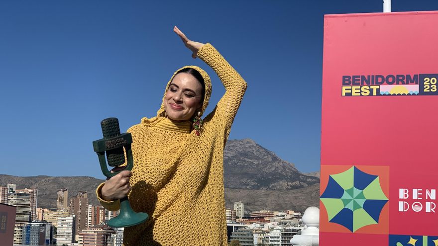 Blanca Paloma tras ganar el Benidorm Fest