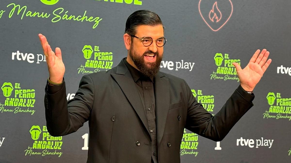 Manu Sánchez, en la presentación de 'El perro andaluz'