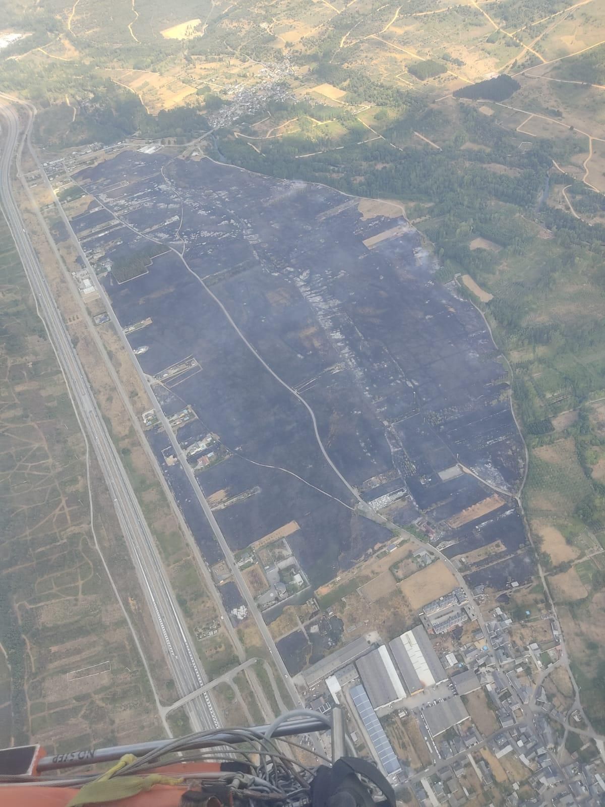 Incendio en Villaverde de los Cestos. / BRIF Tabuyo