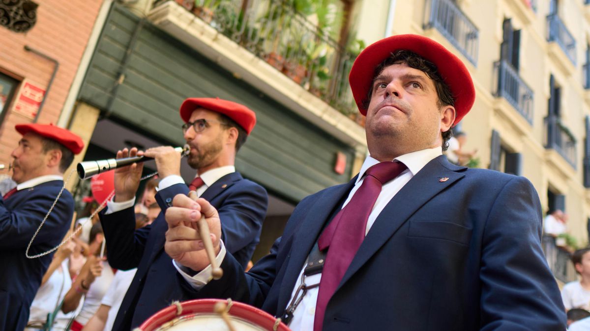 Imagen de la procesión de San Fermín.