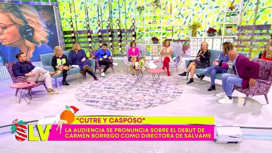 Los colaboradores de 'Sálvame' opinan del debut de Carmen Borrego como directora del programa