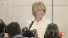 Esperanza Aguirre: "Me siento engañada y traicionada por Ignacio González, y por eso dimito"
