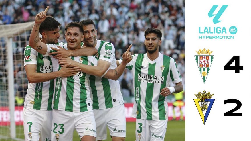 Un Córdoba CF con dos caras tumba al Cádiz CF y vuelve a saborear la victoria