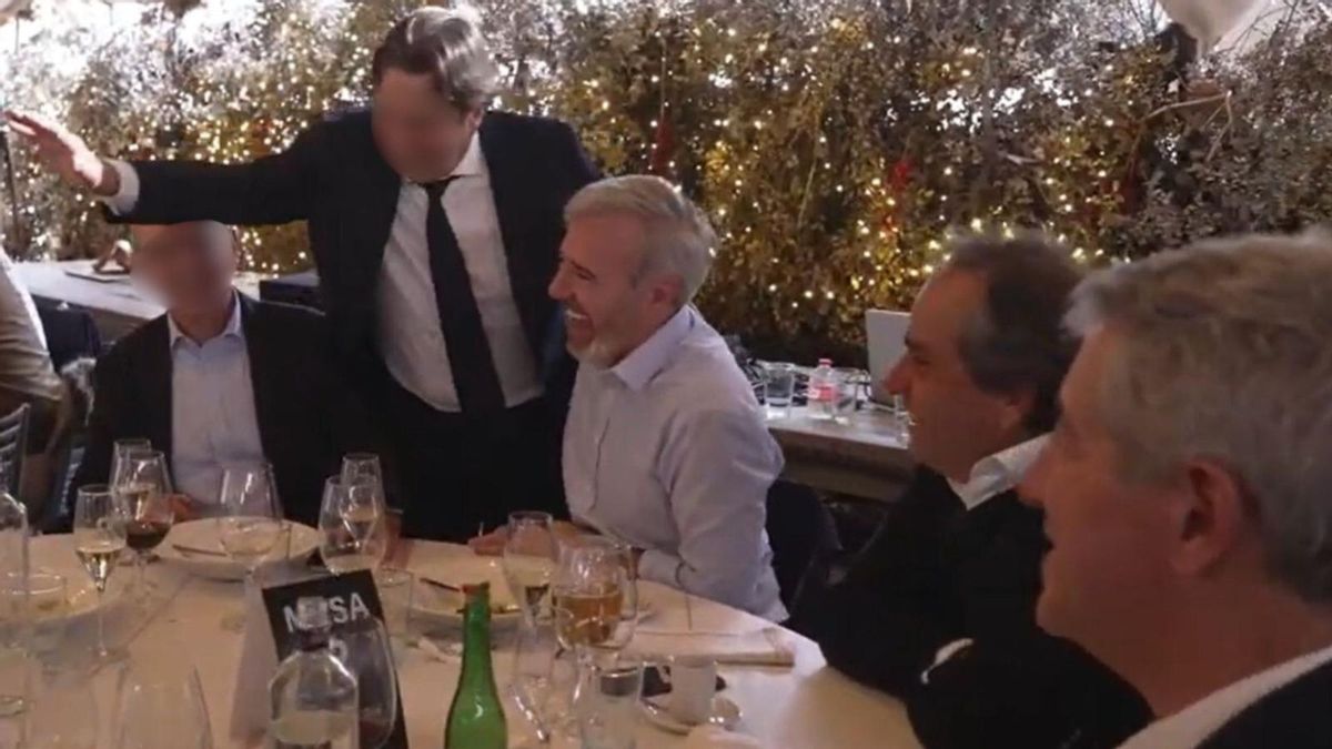 Azcón, Forcén y Gil Marín comparten mesa en Madrid en plena crisis del Real Zaragoza