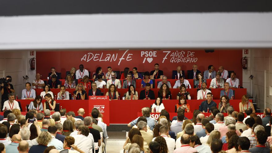 Reunión del Comité Federal del PSOE, en la sede federal del partido, a 5 de julio de 2025, en Madrid (España). El Comité Federal del PSOE que se celebra hoy es clave para la reestructuración interna tras la crisis provocada por el ‘caso Koldo’ y la dimisi