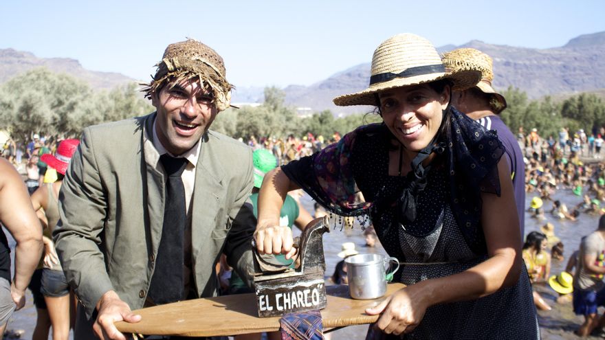 Fiesta del charco, en La Aldea de San Nicolás. (Cirenia Vico)