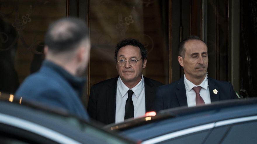 El fiscal general del Estado, Álvaro García Ortiz, a su salida del Tribunal Supremo, en Madrid.