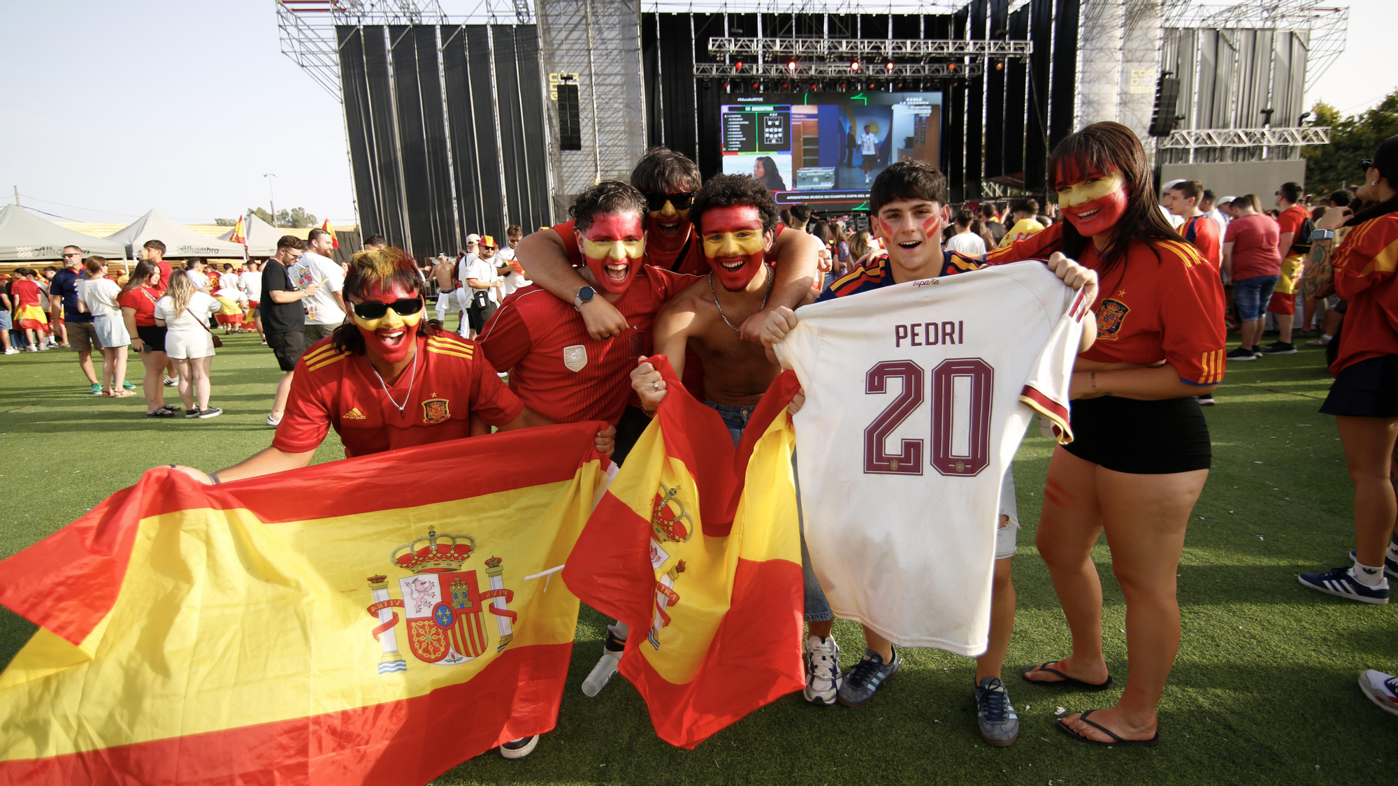 Afición de la selección española en el Córdoba Live