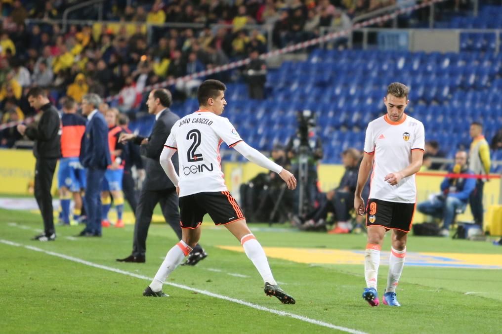 Imagen del encuentro entre la UD Las Palmas y el Valencia CF. Alejandro Ramos.