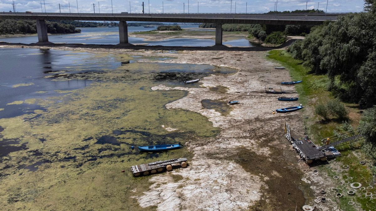 El río Danubio registra niveles mínimos