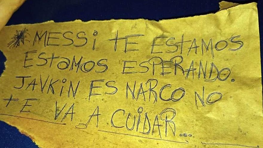 Balean un supermercado de la familia de Antonela Roccuzzo y dejan un mensaje mafioso para Messi en Rosario